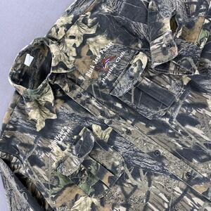 Vintage Real Tree Hunting Club Shirt Mens 2XL Long Sleeve Camo Reelfoots USA